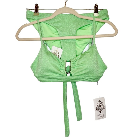 NWT BECCA Glimmer Amira Top and Adela Hipster Two Piece Swimsuit. Size Medium - Picture 2 of 11